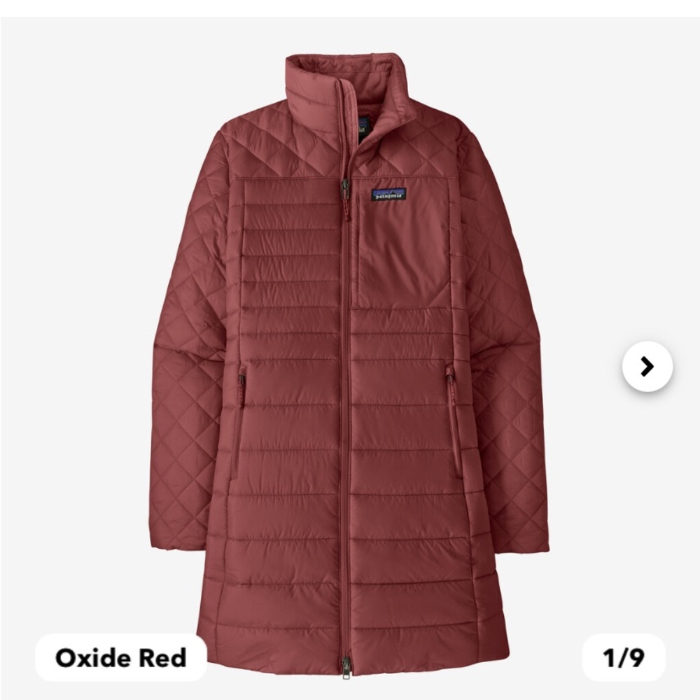 NWOT Patagonia radalie puffer long XS wine